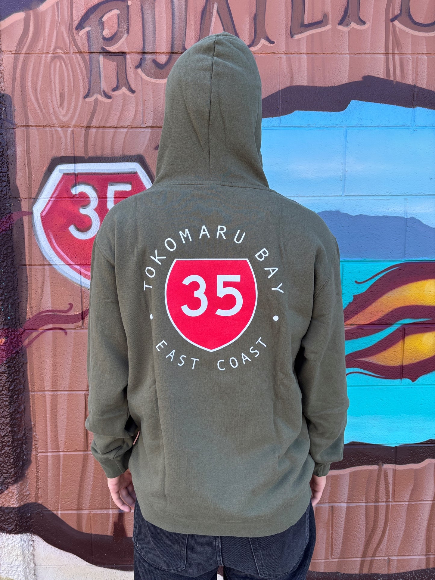 35 HOODIE ARMY GREEN TOKOMARU BAY