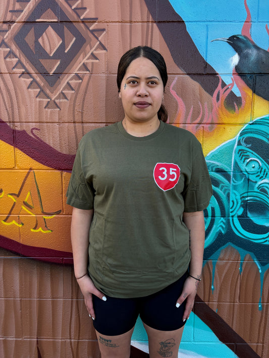 35 T-SHIRT ARMY GREEN TOKOMARU BAY
