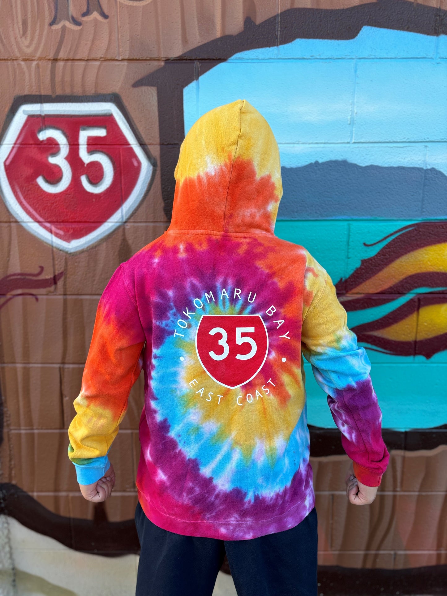 35 KIDS HOODIE TIE-DYE TOKOMARU BAY