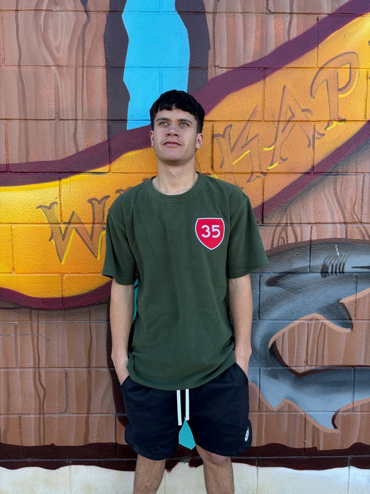 35 FLEECE TEE GREEN TOKOMARU BAY