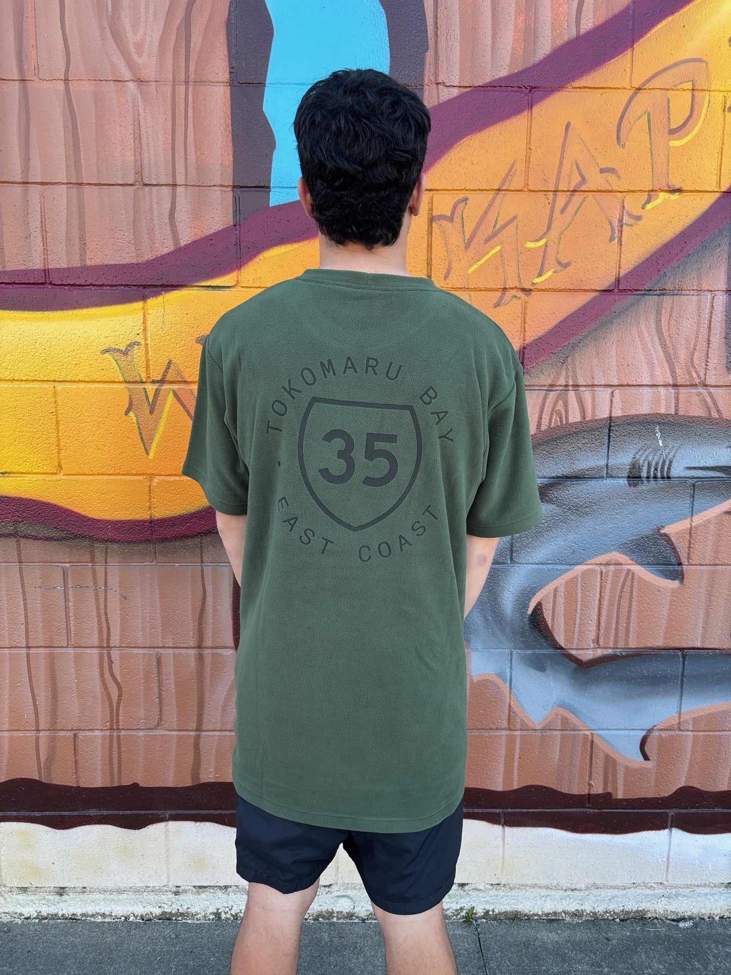 35 FLEECE TEE GREEN TOKOMARU BAY
