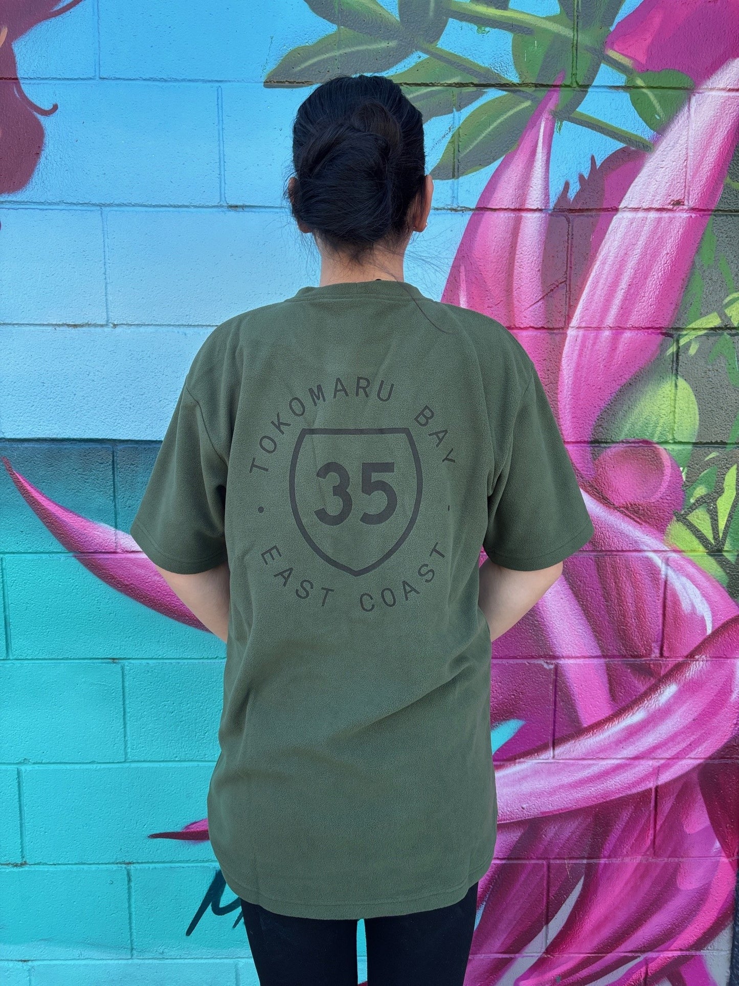 35 FLEECE TEE GREEN TOKOMARU BAY