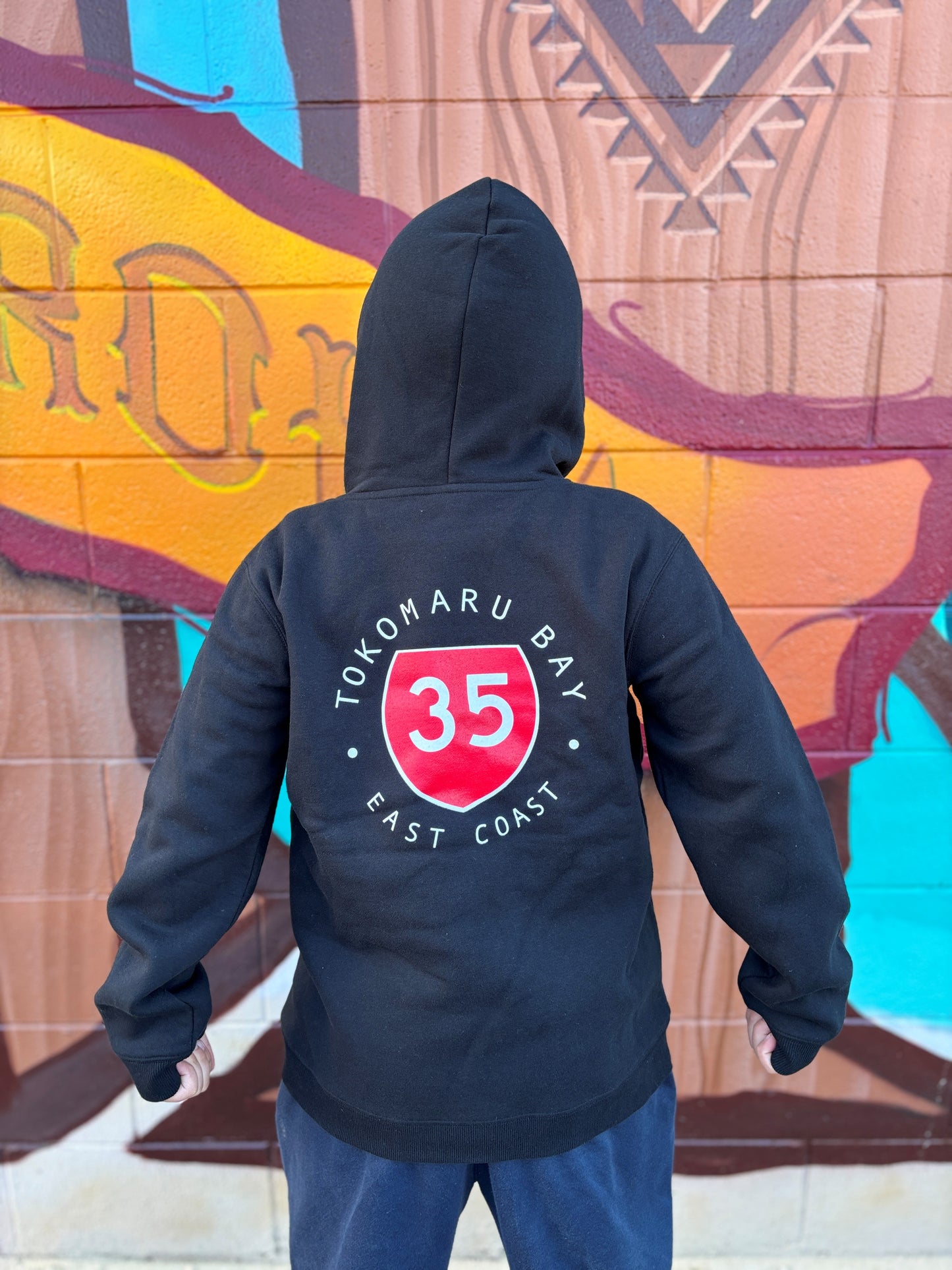 35 KIDS HOODIE BLACK TOKOMARU BAY