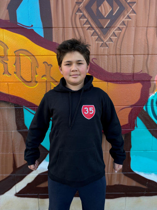 35 KIDS HOODIE BLACK TOKOMARU BAY