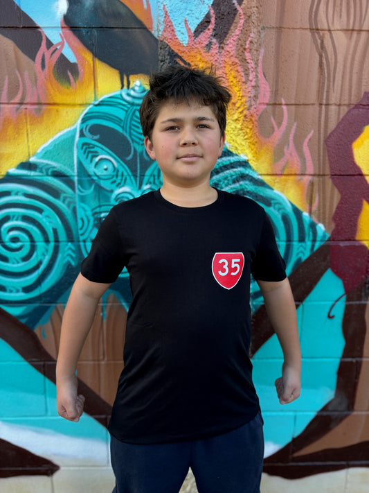 35 KIDS T-SHIRT BLACK TOKOMARU BAY