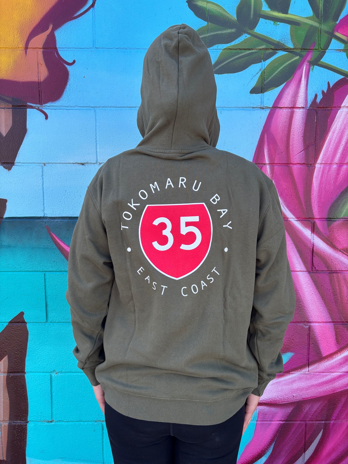 35 HOODIE ARMY GREEN TOKOMARU BAY