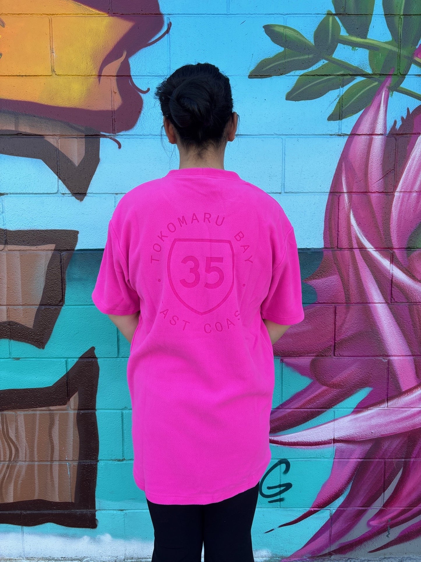35 FLEECE TEE PINK TOKOMARU BAY
