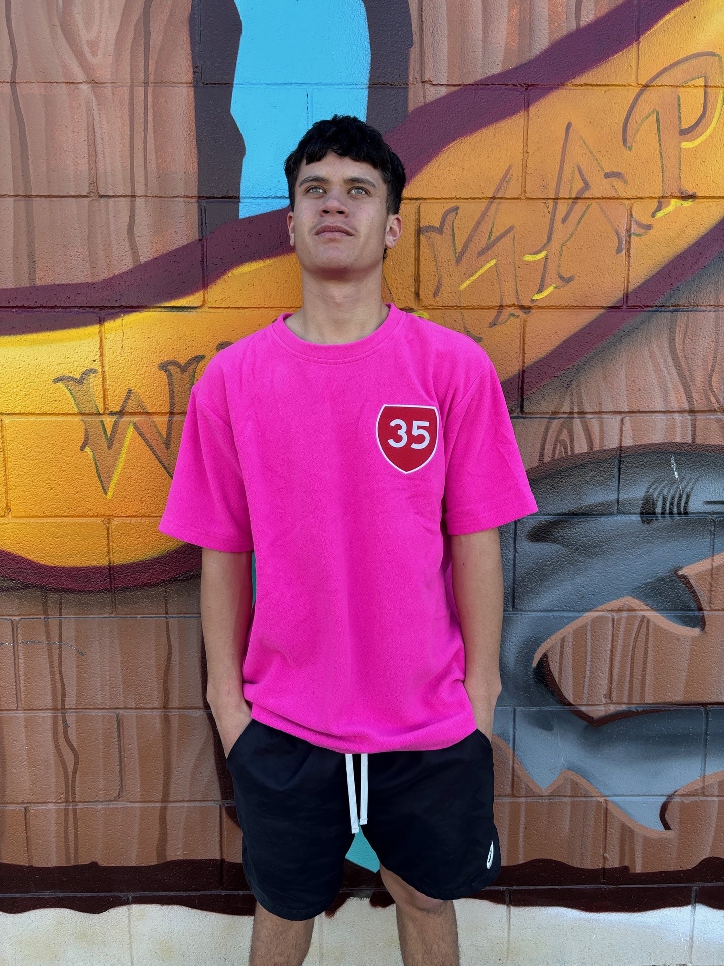 35 FLEECE TEE PINK TOKOMARU BAY
